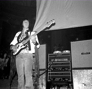 Ca. 1969, showing Hiwatt rig. Courtesy The Who Netherlands Photo Gallery. ©Henk Hulstkamp.