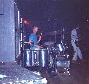 January 30, 1970, Amsterdam, Concertgebouw, with Champagne Silver Premier kit. Courtesy The Who Netherlands Photo Gallery. ©Henk Hulstkamp.