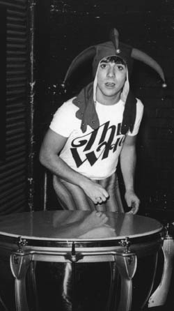 Keith posing with timpani.