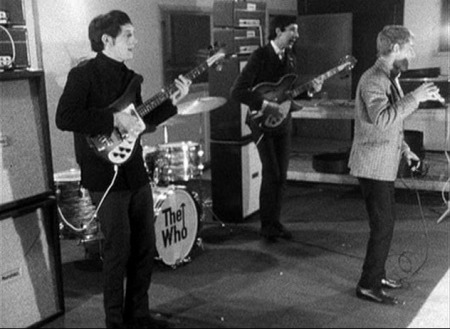 January 1965, John’s and Pete’s new Marshall 4×12 stacks, each powered by a pair of Marshall JTM45 50-watt amps.