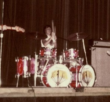 25 Aug. 1967, Kiel Opera House, St. Louis, Mo., with third tom possibly missing. Photo courtesy Paula Wills, stlbook.com.