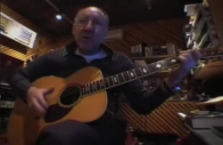 Ca. 2005, in the studio, with Collings OM-3.