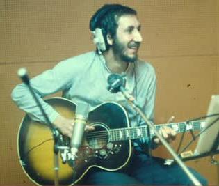 Ca.1976/77, at Olympic Studios, recording Rough Mix.