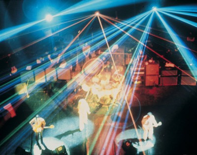 Ca. 1976, top view of laser projection.