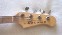 Click to view larger version. Lakland prototype – headstock, courtesy Steve Barr and John MacDonald.